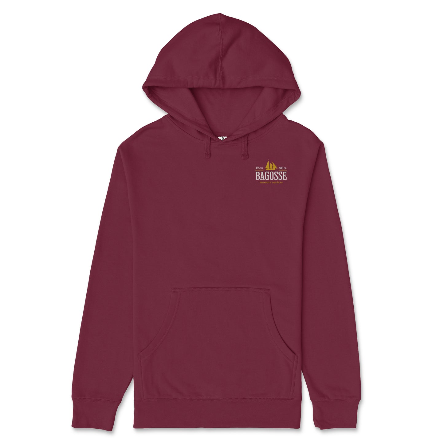 Bagosse Hoodie Adulte Bordeaux