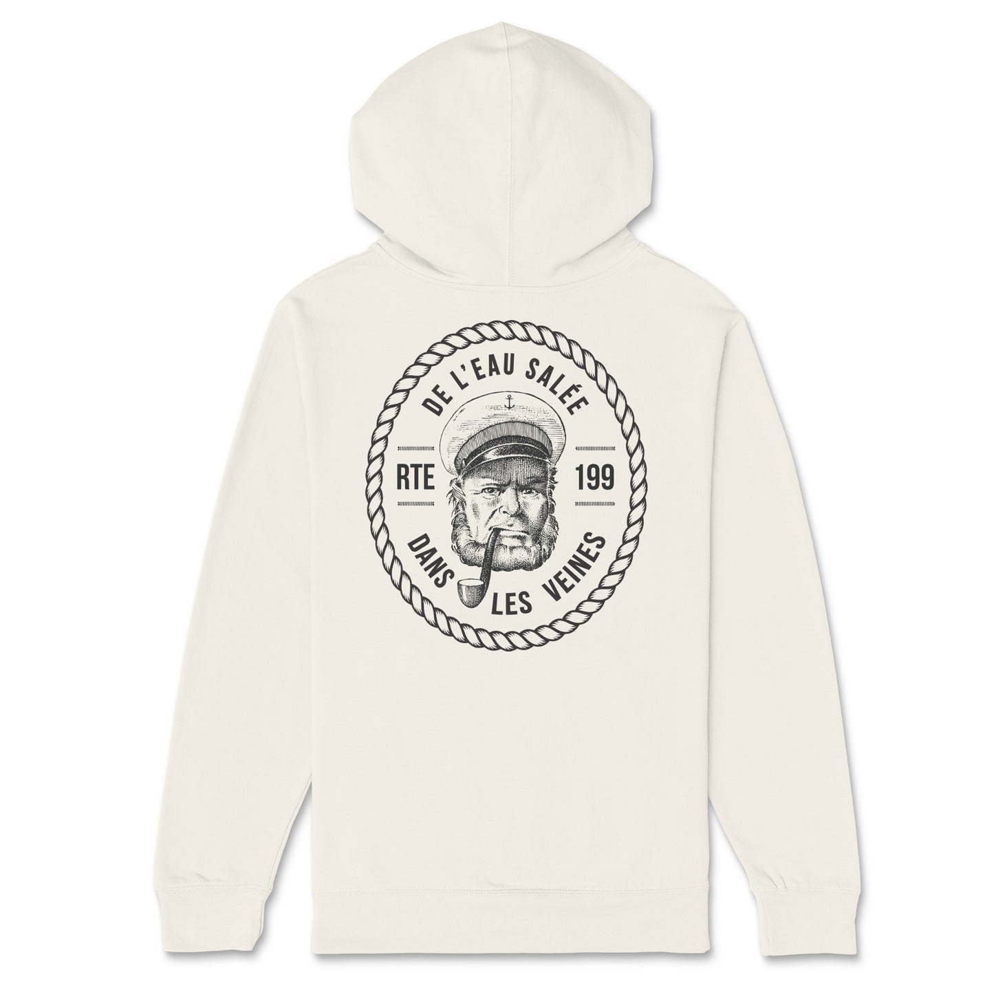 Eau Salé dans les Veines Hoodie Adulte Naturel
