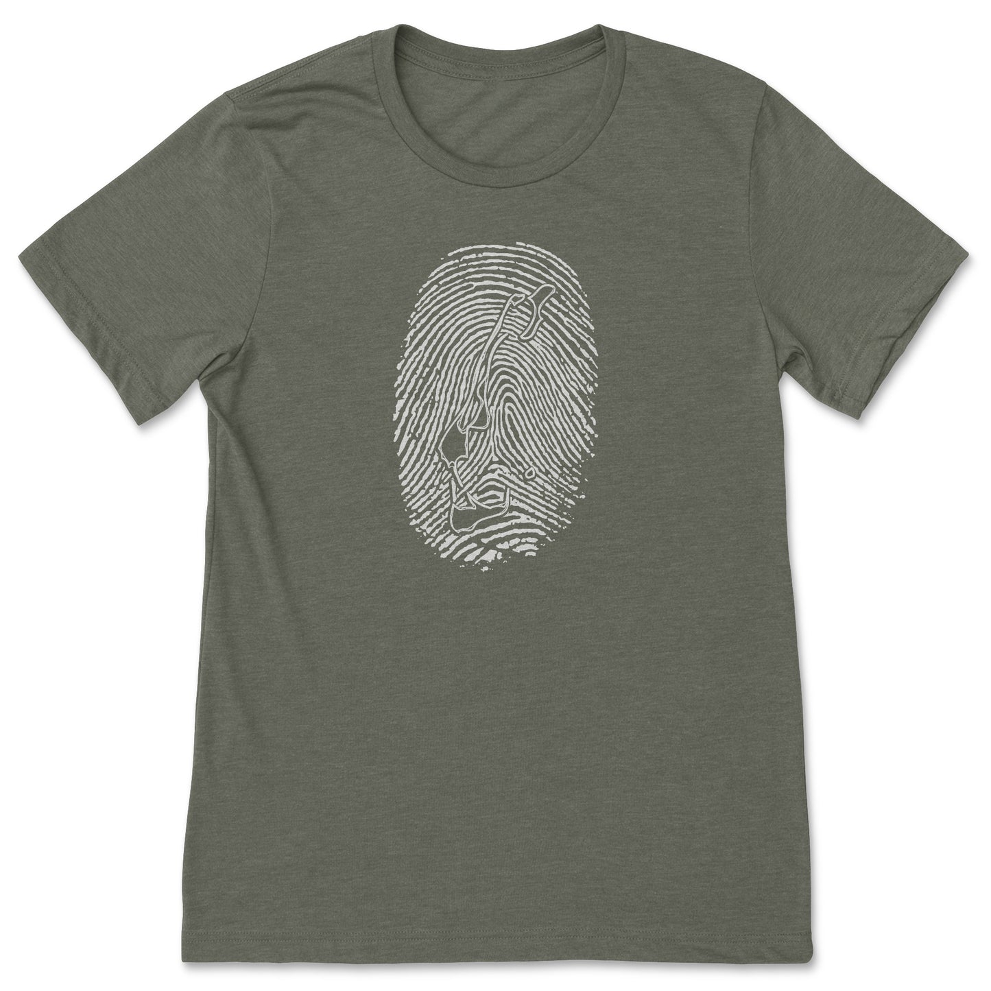 T-Shirt Empreinte Les Îles Vert