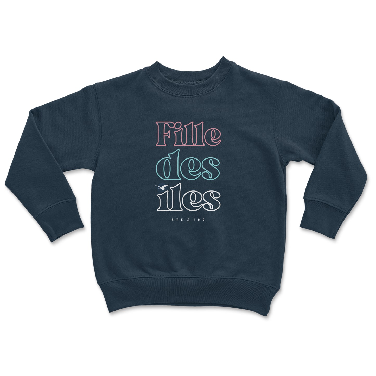 Fille des Îles Crewneck Junior Marine