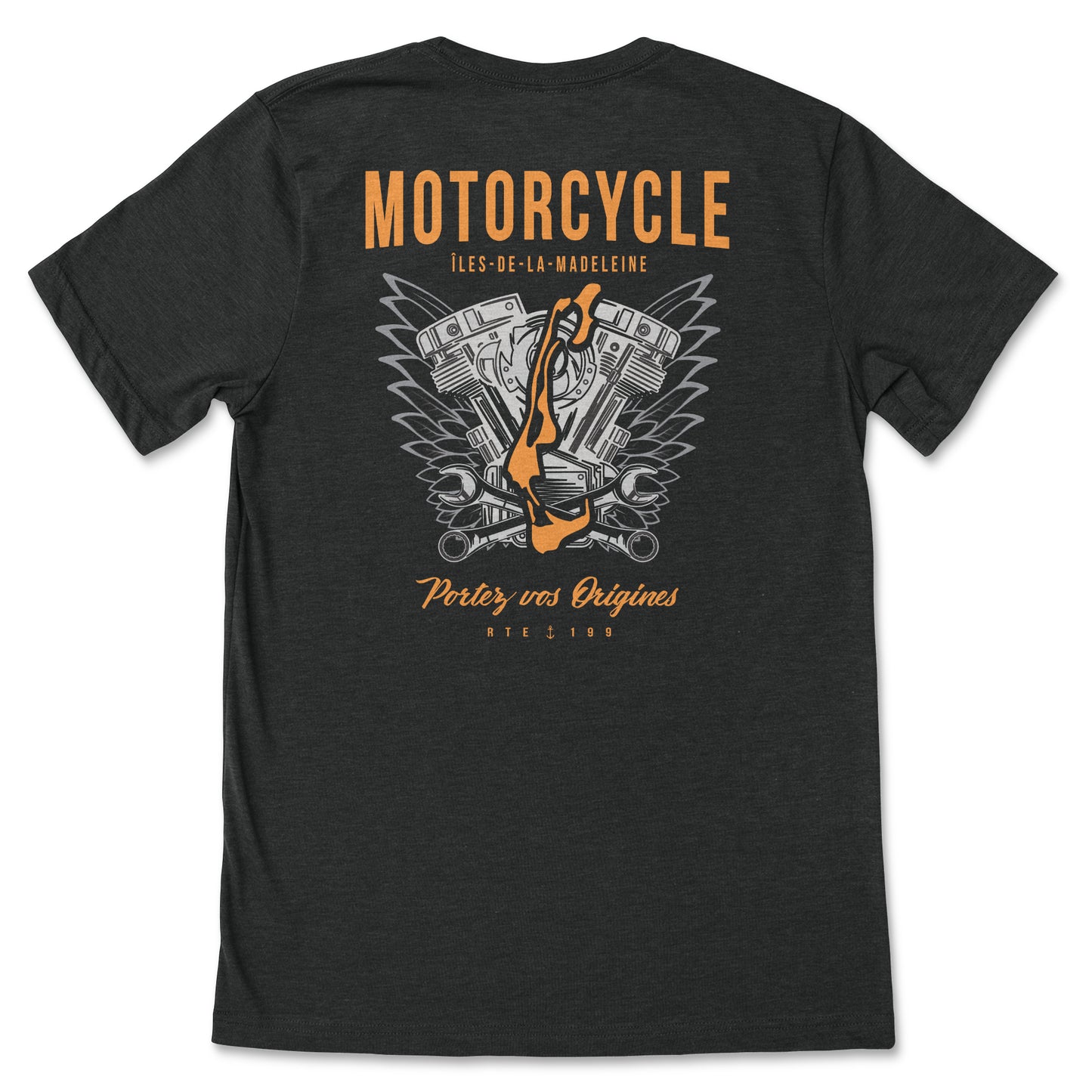 T-Shirt Motorcycle Noir