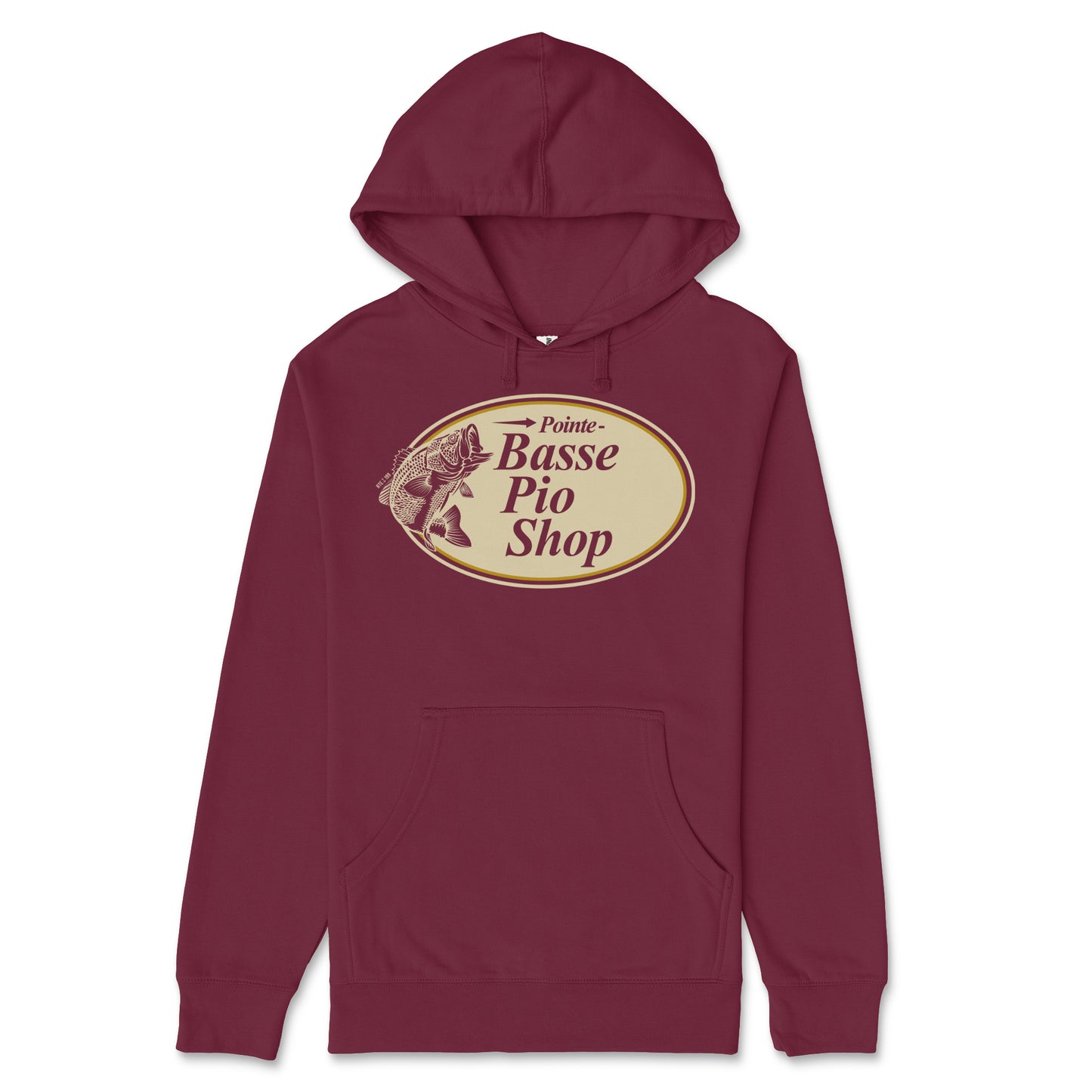 Pointe-Basse Pio Shop Hoodie Adulte Bordeaux