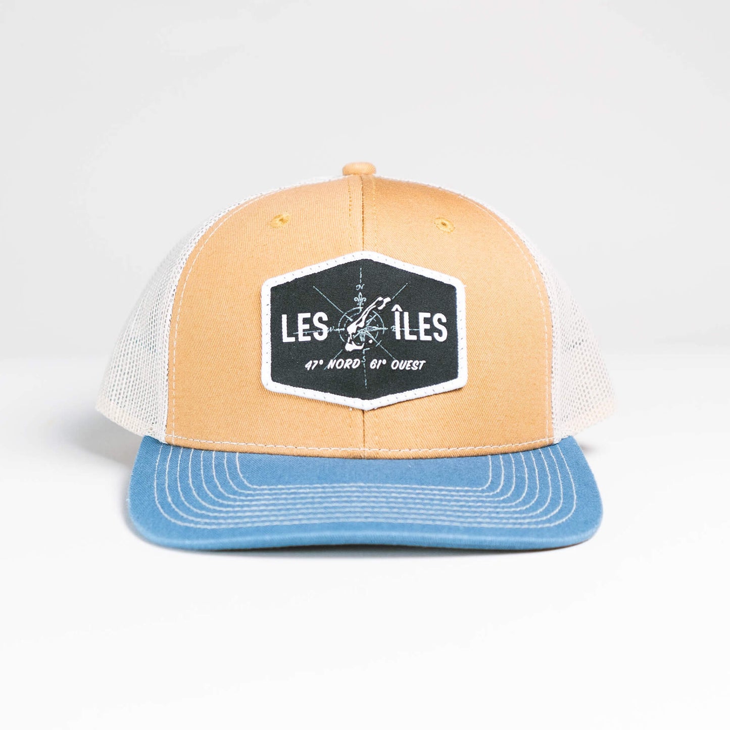 Casquette Rose des Vents Bleu et Sable