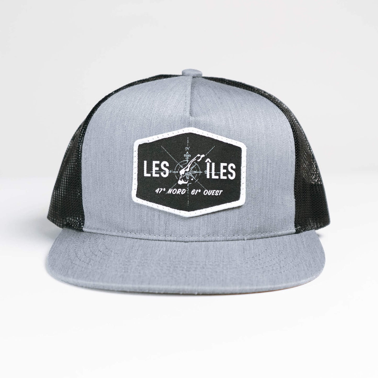 Casquette Les Îles 47N-61O Noire et Grise