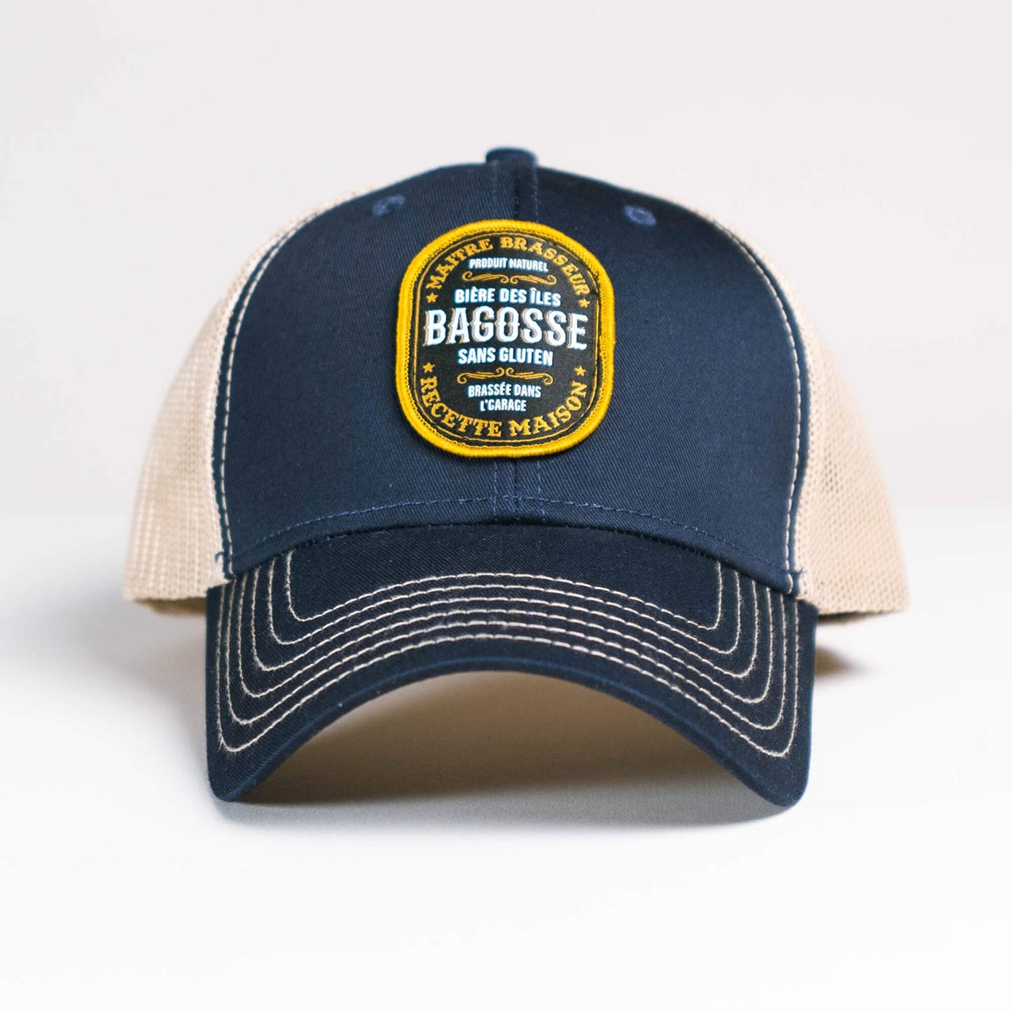 Casquette Bagosse Marine et Taupe