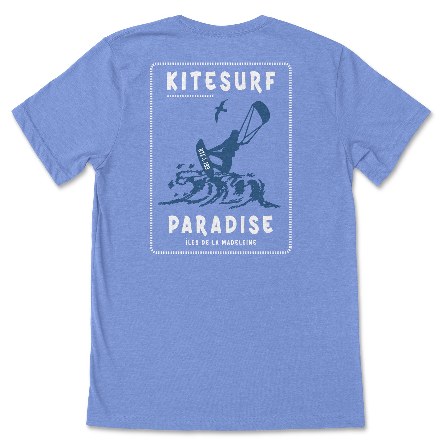 T-Shirt Kitesurf Paradise Bleu
