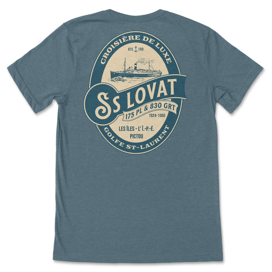 T-Shirt Lovat Bleu Slate