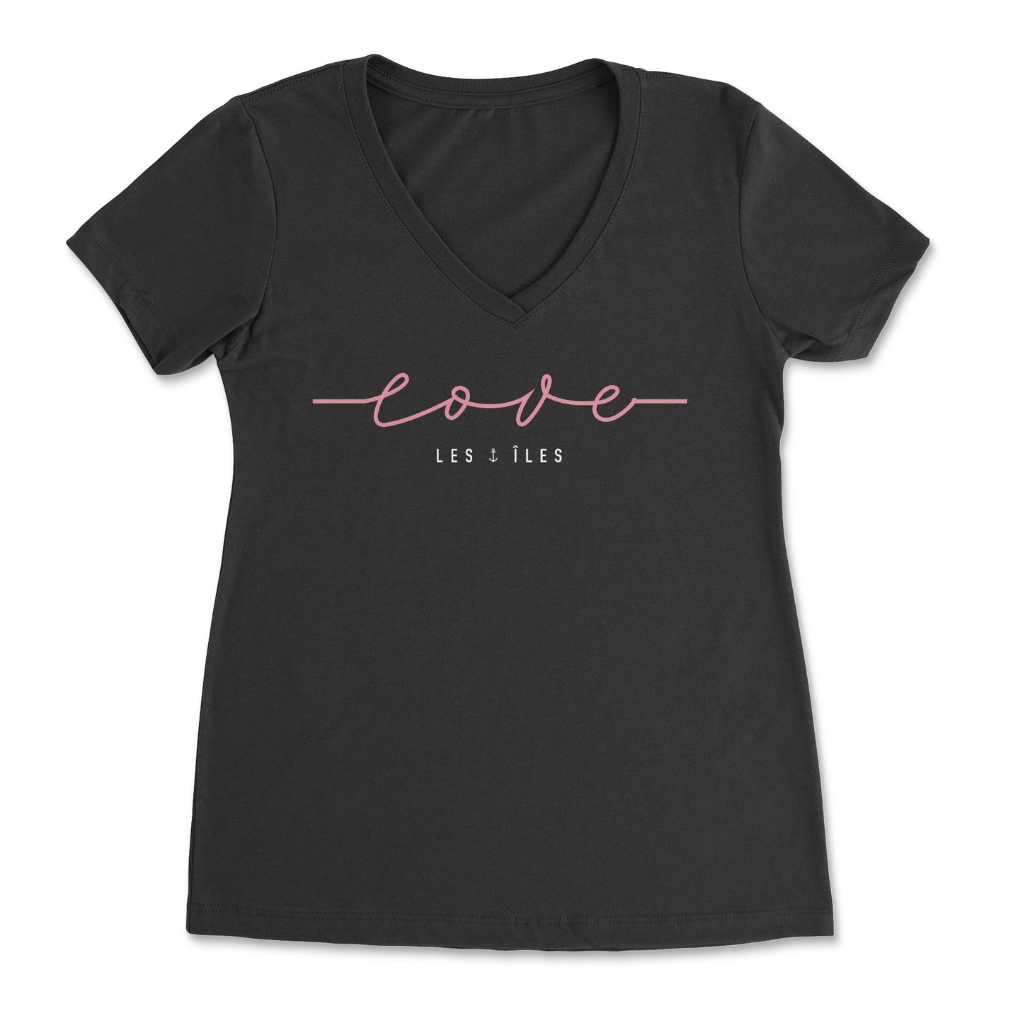 Love Les Îles T-Shirt Femme Noir