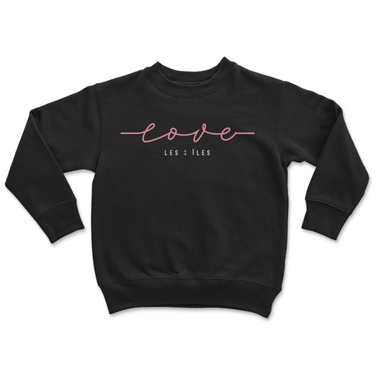 Love les Îles Crewneck Junior Noir