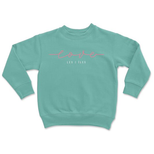 Love Les Îles Crewneck Junior Turquoise
