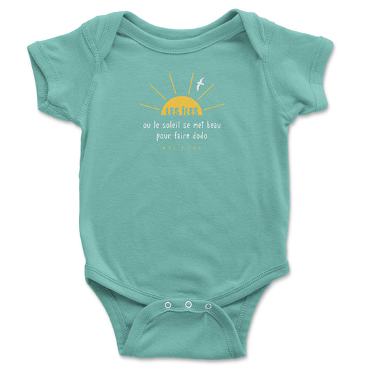 Soleil se Met Beau Cache-Couche Turquoise