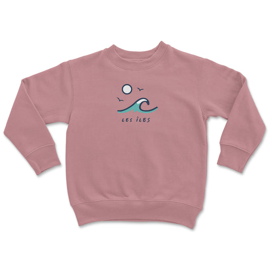 Vague Soleil Crewneck Bambin Rose