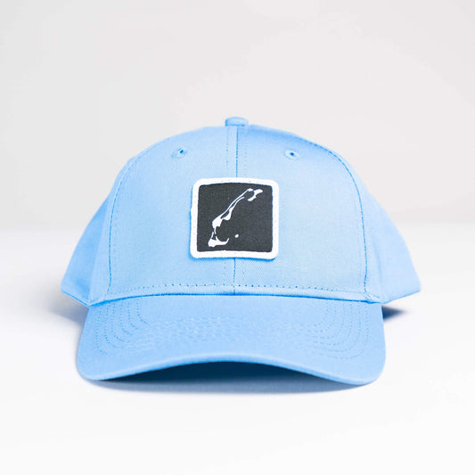 Casquette Junior Bleu Pâle avec écusson noir