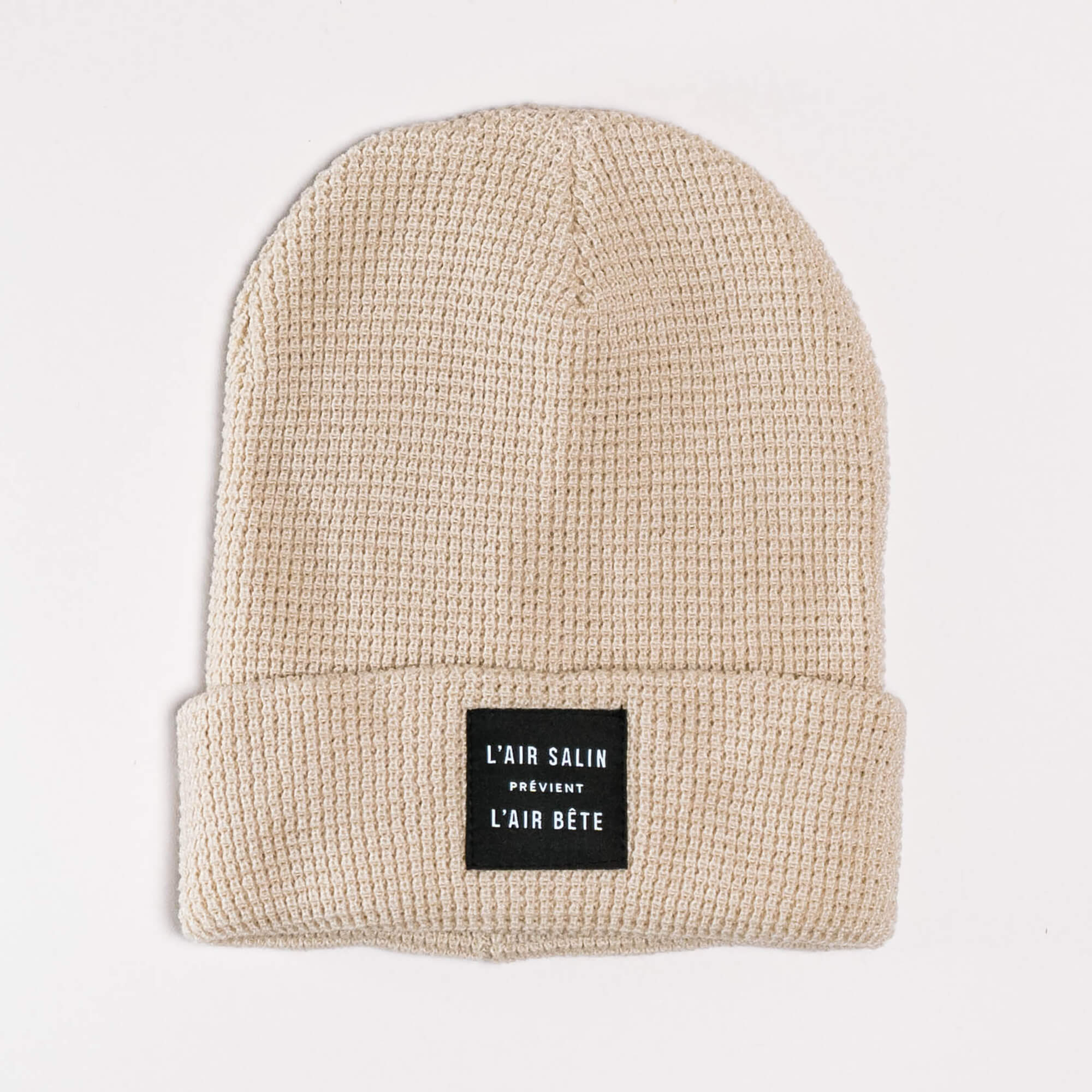 Tuque L'Air Salin Prévient L'Air Bête Crème – RTE199